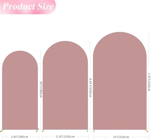 Arch Backdrop Cover Rose Arch Covers Stretchy 7.2FT,6.6FT,6FT, alternate view 3
