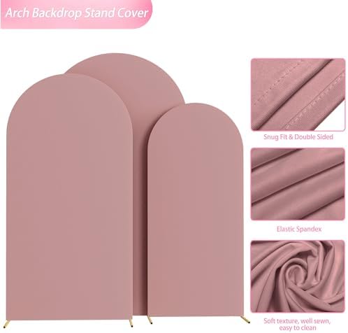 Arch Backdrop Cover Rose Arch Covers Stretchy 7.2FT,6.6FT,6FT, alternate view 5