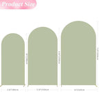 Arch Backdrop Cover Sage Green Arch Cover Stretchy 7.2FT,6.6FT,6FT, alternate view 3