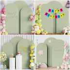 Arch Backdrop Cover Sage Green Arch Cover Stretchy 7.2FT,6.6FT,6FT, alternate view 5