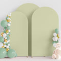 Arch Backdrop Cover Sage Green Cover Stretchy 7.2FT,6.6FT,6FT