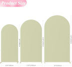 Arch Backdrop Cover Sage Green Cover Stretchy 7.2FT,6.6FT,6FT, alternate view 3