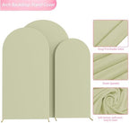 Arch Backdrop Cover Sage Green Cover Stretchy 7.2FT,6.6FT,6FT, alternate view 5