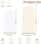 Arch Backdrop Cover Set of 2(6ft/7.2ft) Double Color(White+Cream), alternate view 5