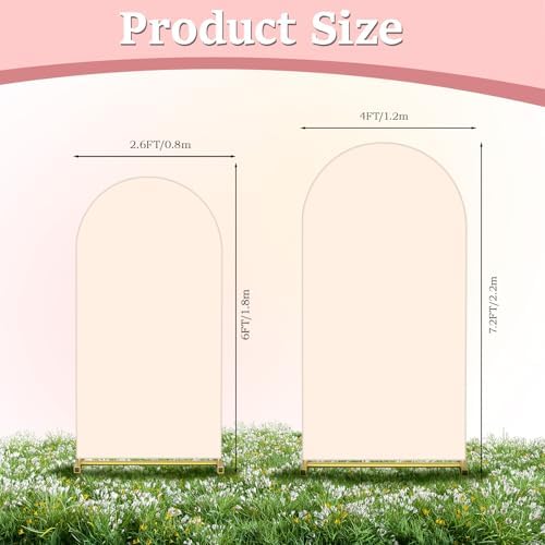 Arch Backdrop Cover Set of 2(7.2FT+6FT), Arch Covers Backdrop, alternate view 3