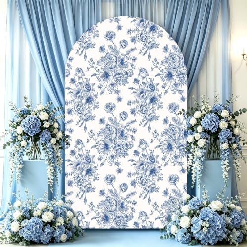 Arch Backdrop Cover Stretch Fabric Cover Fits Arch Backdrop Stand, Stand for Wedding, Birthday, Graduation