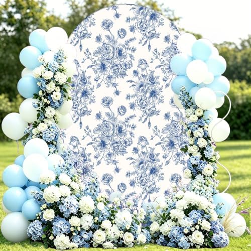 Arch Backdrop Cover Stretch Fabric Cover Fits Arch Backdrop Stand, Stand for Wedding, Birthday, Graduation, alternate view 2