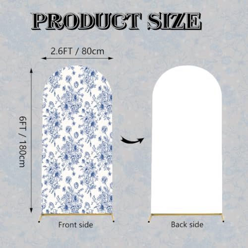 Arch Backdrop Cover Stretch Fabric Cover Fits Arch Backdrop Stand, Stand for Wedding, Birthday, Graduation, alternate view 6