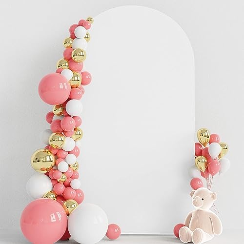 Arch Backdrop Cover White 7.2FT Arch Covers Stretchy Backdrop