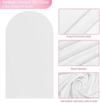 Arch Backdrop Cover White 7.2FT Arch Covers Stretchy Backdrop, alternate view 3
