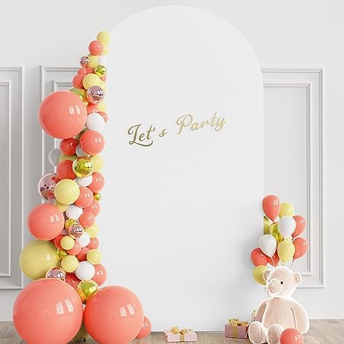 Arch Backdrop Cover White 7.2FT Arch Covers Stretchy Backdrop, alternate view 4