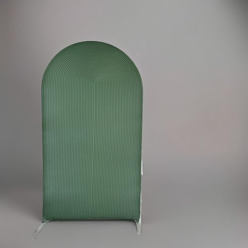Arch Backdrop Covers Safari Green Ripples Arched Panels Covers for Wedding Birthday Parties Banquet Bridal Baby, alternate
