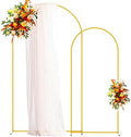 Arch Backdrop Stand, 7.2ft & 6ft, Metal Wedding Arch Stand, Gold in Gold