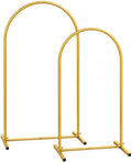 Arch Backdrop Stand 7.2FT/6FT Set, Metal Arch Stand Gold