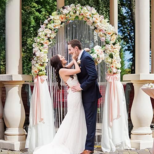 Arch Backdrop Stand, 7.2ft, Metal Wedding Arch Stand, Gold in Gold, alternate view 2