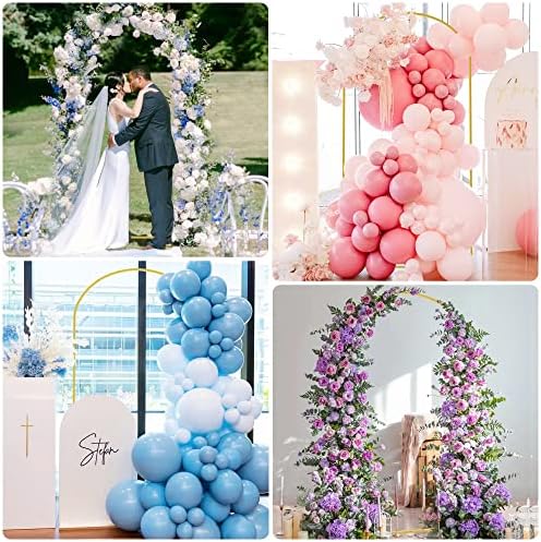 Arch Backdrop Stand, 7.2ft, Metal Wedding Arch Stand, Gold in Gold, alternate view 6