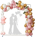 Arch Backdrop Stand,7x6 FT Metal Wedding Square Backdrop Stand for Ceremony Square Stainless Steel Backdrop Arch