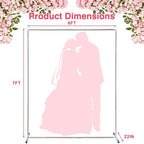 Arch Backdrop Stand,7x6 FT Metal Wedding Square Backdrop Stand for Ceremony Square Stainless Steel Backdrop Arch, alternate