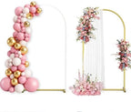 Arch Backdrop Stand and Cover Set, 6.6FT Arch Stand & White Cover