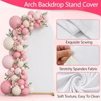 Arch Backdrop Stand and Cover Set, 6.6FT Arch Stand & White Cover, alternate view 6