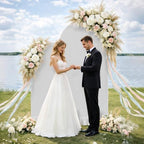 Arch Backdrop Stand and Cover Set (6FT/5FT), Gold Wedding Arch Frame, alternate view 3