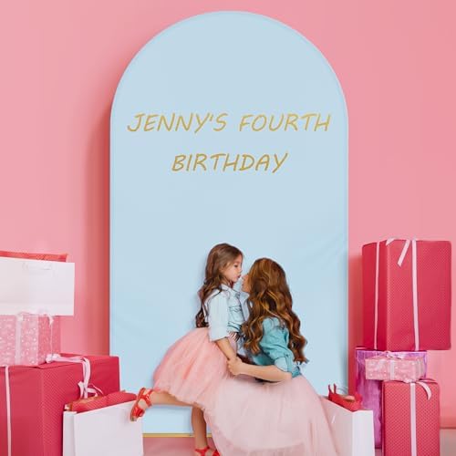 Arch Backdrop Stand and Cover Set, 7.2FT Metal Photo Balloon Arch Backdrop Stand for Wedding Birthday Party Baby, alternate