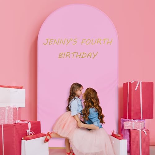Arch Backdrop Stand and Cover Set, 7.2FT Metal Photo Balloon Arch Backdrop Stand for Wedding Birthday Party Baby, alternate