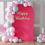 Arch Backdrop Stand and Cover Set, 7.2FT Metal Photo Balloon Arch Backdrop Stand for Wedding Birthday Party Baby, alternate