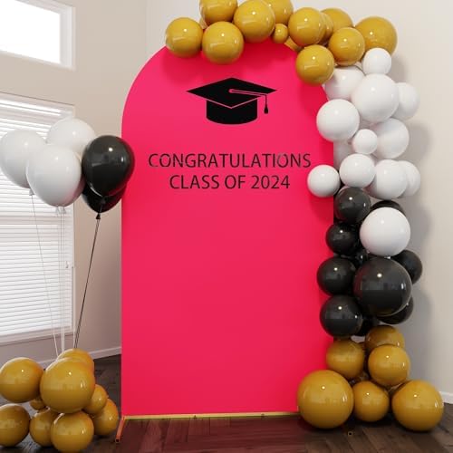 Arch Backdrop Stand and Cover Set, 7.2FT Metal Photo Balloon Arch Backdrop Stand for Wedding Birthday Party Baby, alternate