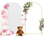 Arch Backdrop Stand and Cover Set, Metal, 7.2 ft, White in White
