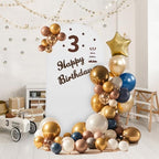 Arch Backdrop Stand and Cover Set, Metal Balloon Arch Backdrop 6.6ft, Gold Arched Stand Frame for Wedding, alternate view 2