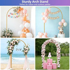 Arch Backdrop Stand Gold 7.2 FT, alternate view 3