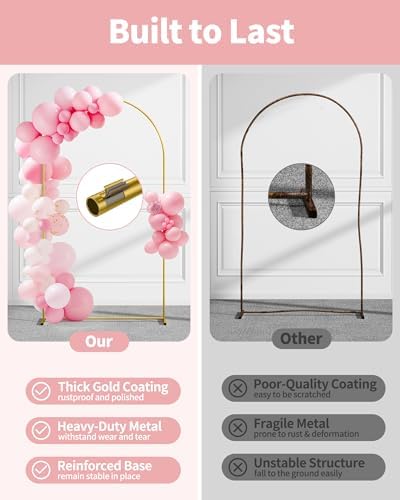 Arch Backdrop Stand Set, Metal, Set of 3, 7.2ft & 6.0ft & 6.0ft, alternate view 5