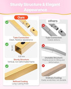 Arch Backdrop Stand, Set of 3, 6/5/4 ft, Stable Structure, Easy Assembly, Gold Metal Arch Backdrop Stand for, alternate view