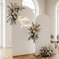 Arch Backdrop Stand with Cover Set 2-Pack - 7.2FT 6FT Gold Metal