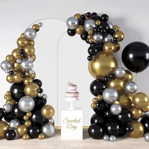 Arch Backdrop Stand with Cover Set 2-Pack - 7.2FT 6FT Gold Metal, alternate view 7