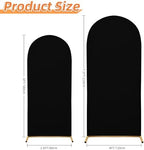 Arch Covers, Black Arch Backdrop Cover Set of 2, Cover Only in 7.2FT+6FT in Black, alternate view 2