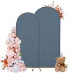 Arch Covers, Dusty Blue Arch Backdrop Cover Set of 2, Cover Only in 7.2FT+6FT in Dusty Blue