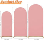Arch Covers, Light Pink Arch Backdrop Cover Set of 3, Cover Only in 7.2FT+6.6FT+6FT in Light Pink, alternate view 2