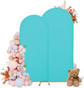 Arch Covers, Sky Blue Arch Backdrop Cover Set of 2, Cover Only in 7.2FT+6FT in Sky Blue