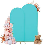 Arch Covers, Sky Blue Arch Backdrop Cover Set of 2, Cover Only in 7.2FT+6FT in Sky Blue