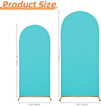 Arch Covers, Sky Blue Arch Backdrop Cover Set of 2, Cover Only in 7.2FT+6FT in Sky Blue, alternate view 2