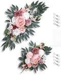 Arch Flowers Kit 2 Pack, Artificial Wedding Arch Decor, Silk Floral Swag