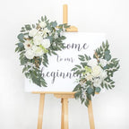 Arch Flowers with Drapes Kit (Pack of 2) for Wedding Ceremony Arbor and Reception Backdrop Decoration Wedding