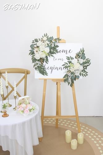 Arch Flowers with Drapes Kit (Pack of 2) for Wedding Ceremony Arbor and Reception Backdrop Decoration Wedding, alternate view
