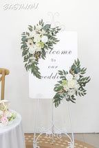 Arch Flowers with Drapes Kit (Pack of 2) for Wedding Ceremony Arbor and Reception Backdrop Decoration Wedding, alternate view