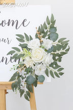 Arch Flowers with Drapes Kit (Pack of 2) for Wedding Ceremony Arbor and Reception Backdrop Decoration Wedding, alternate view