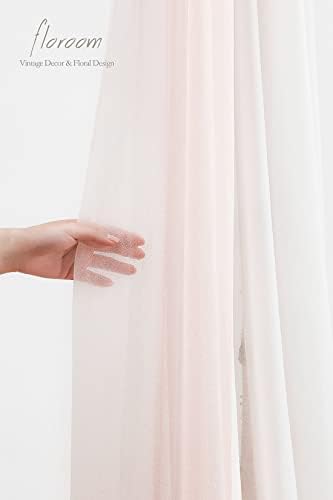 Arch Flowers with Drapes Kit (Pack of 4) - 2pcs Artificial Dusty Rose & Blush Floral Swag Arrangement with 2pcs, alternate