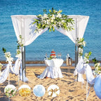 Archway Outdoor Decor, 78.7" L*85.4" H Metal Garden Arbor Archway, alternate view 7
