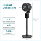 ARLIME Pedestal Fan Adjustable Height, Remote Control, alternate view 2